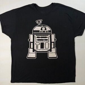 Star Wars Mens T-Shirt - R2-D2 Giant Black Mens Size L
